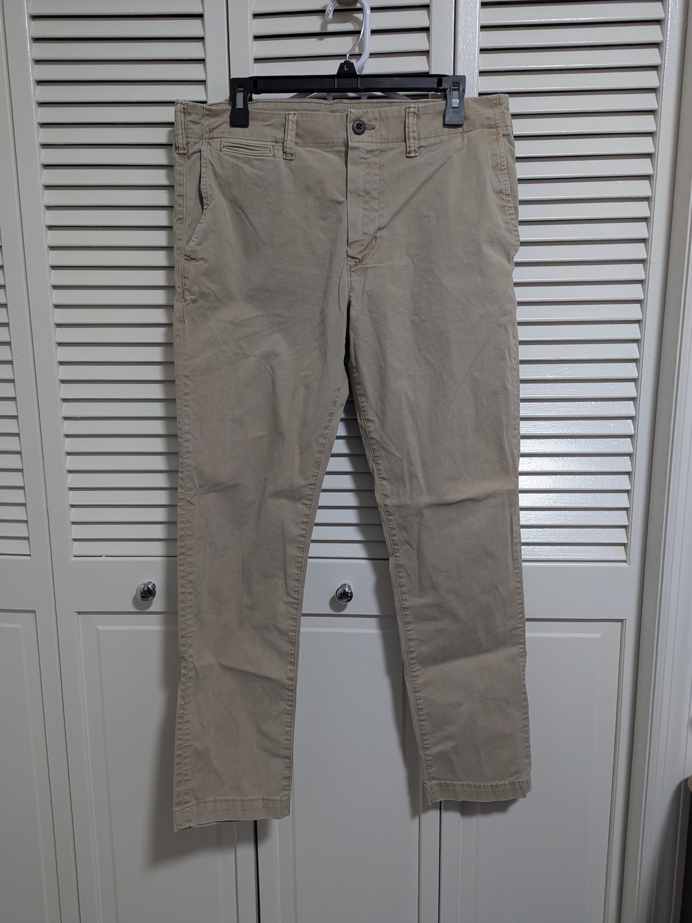 American Eagle Men's Flex Slim Straight Khaki Chino Pants 33x32